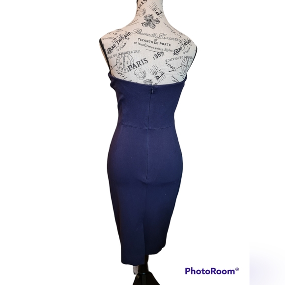 NWOT GAP Navy Blue Strapless Dress - Picture 3 of 9